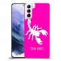 עקרב כיסוי מגן קשיח בעיצוב אישי עם השם שלך ל Samsung Galaxy S21+ 5G יחידה אחת סקרין מובייל