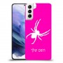 עכביש כיסוי מגן קשיח בעיצוב אישי עם השם שלך ל Samsung Galaxy S21+ 5G יחידה אחת סקרין מובייל