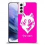 זאב כיסוי מגן קשיח בעיצוב אישי עם השם שלך ל Samsung Galaxy S21+ 5G יחידה אחת סקרין מובייל