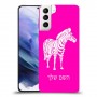 זברה כיסוי מגן קשיח בעיצוב אישי עם השם שלך ל Samsung Galaxy S21+ 5G יחידה אחת סקרין מובייל