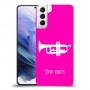 חצוצרה כיסוי מגן קשיח בעיצוב אישי עם השם שלך ל Samsung Galaxy S21+ 5G יחידה אחת סקרין מובייל