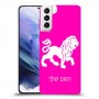 אריה כיסוי מגן קשיח בעיצוב אישי עם השם שלך ל Samsung Galaxy S21+ 5G יחידה אחת סקרין מובייל