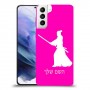 סמוראי כיסוי מגן קשיח בעיצוב אישי עם השם שלך ל Samsung Galaxy S21+ 5G יחידה אחת סקרין מובייל