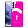 צניחה חופשית כיסוי מגן קשיח בעיצוב אישי עם השם שלך ל Samsung Galaxy S21+ 5G יחידה אחת סקרין מובייל