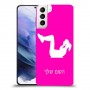 אימון ספורט - אישה כיסוי מגן קשיח בעיצוב אישי עם השם שלך ל Samsung Galaxy S21+ 5G יחידה אחת סקרין מובייל