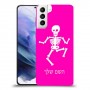 שלד כיסוי מגן קשיח בעיצוב אישי עם השם שלך ל Samsung Galaxy S21+ 5G יחידה אחת סקרין מובייל