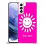 שמש כיסוי מגן קשיח בעיצוב אישי עם השם שלך ל Samsung Galaxy S21+ 5G יחידה אחת סקרין מובייל