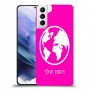 עולם כיסוי מגן קשיח בעיצוב אישי עם השם שלך ל Samsung Galaxy S21+ 5G יחידה אחת סקרין מובייל