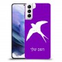 ציפור לבלוע כיסוי מגן קשיח בעיצוב אישי עם השם שלך ל Samsung Galaxy S21+ 5G יחידה אחת סקרין מובייל