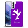 צפרדע טרופית כיסוי מגן קשיח בעיצוב אישי עם השם שלך ל Samsung Galaxy S21+ 5G יחידה אחת סקרין מובייל
