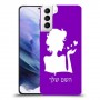 אישה אהבה כיסוי מגן קשיח בעיצוב אישי עם השם שלך ל Samsung Galaxy S21+ 5G יחידה אחת סקרין מובייל