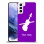 כינור כיסוי מגן קשיח בעיצוב אישי עם השם שלך ל Samsung Galaxy S21+ 5G יחידה אחת סקרין מובייל