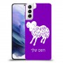 טלה כיסוי מגן קשיח בעיצוב אישי עם השם שלך ל Samsung Galaxy S21+ 5G יחידה אחת סקרין מובייל
