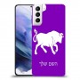 שור כיסוי מגן קשיח בעיצוב אישי עם השם שלך ל Samsung Galaxy S21+ 5G יחידה אחת סקרין מובייל