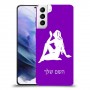 בתולה כיסוי מגן קשיח בעיצוב אישי עם השם שלך ל Samsung Galaxy S21+ 5G יחידה אחת סקרין מובייל