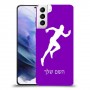 רץ כיסוי מגן קשיח בעיצוב אישי עם השם שלך ל Samsung Galaxy S21+ 5G יחידה אחת סקרין מובייל