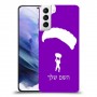 צניחה חופשית כיסוי מגן קשיח בעיצוב אישי עם השם שלך ל Samsung Galaxy S21+ 5G יחידה אחת סקרין מובייל