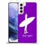 גלישה כיסוי מגן קשיח בעיצוב אישי עם השם שלך ל Samsung Galaxy S21+ 5G יחידה אחת סקרין מובייל