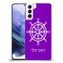 הגה - קפטן - ים כיסוי מגן קשיח בעיצוב אישי עם השם שלך ל Samsung Galaxy S21+ 5G יחידה אחת סקרין מובייל