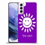שמש כיסוי מגן קשיח בעיצוב אישי עם השם שלך ל Samsung Galaxy S21+ 5G יחידה אחת סקרין מובייל