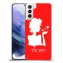 אישה אהבה כיסוי מגן קשיח בעיצוב אישי עם השם שלך ל Samsung Galaxy S21+ 5G יחידה אחת סקרין מובייל