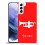 חצוצרה כיסוי מגן קשיח בעיצוב אישי עם השם שלך ל Samsung Galaxy S21+ 5G יחידה אחת סקרין מובייל