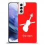 כינור כיסוי מגן קשיח בעיצוב אישי עם השם שלך ל Samsung Galaxy S21+ 5G יחידה אחת סקרין מובייל