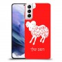 טלה כיסוי מגן קשיח בעיצוב אישי עם השם שלך ל Samsung Galaxy S21+ 5G יחידה אחת סקרין מובייל
