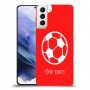כדורגל - כדור כיסוי מגן קשיח בעיצוב אישי עם השם שלך ל Samsung Galaxy S21+ 5G יחידה אחת סקרין מובייל