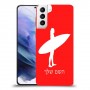 גלישה כיסוי מגן קשיח בעיצוב אישי עם השם שלך ל Samsung Galaxy S21+ 5G יחידה אחת סקרין מובייל