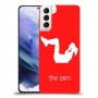 אימון ספורט - אישה כיסוי מגן קשיח בעיצוב אישי עם השם שלך ל Samsung Galaxy S21+ 5G יחידה אחת סקרין מובייל