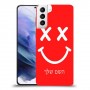 סמיילי כיסוי מגן קשיח בעיצוב אישי עם השם שלך ל Samsung Galaxy S21+ 5G יחידה אחת סקרין מובייל