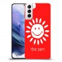 שמש כיסוי מגן קשיח בעיצוב אישי עם השם שלך ל Samsung Galaxy S21+ 5G יחידה אחת סקרין מובייל