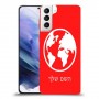 עולם כיסוי מגן קשיח בעיצוב אישי עם השם שלך ל Samsung Galaxy S21+ 5G יחידה אחת סקרין מובייל