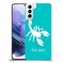 עקרב כיסוי מגן קשיח בעיצוב אישי עם השם שלך ל Samsung Galaxy S21+ 5G יחידה אחת סקרין מובייל