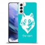 זאב כיסוי מגן קשיח בעיצוב אישי עם השם שלך ל Samsung Galaxy S21+ 5G יחידה אחת סקרין מובייל