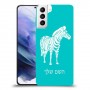 זברה כיסוי מגן קשיח בעיצוב אישי עם השם שלך ל Samsung Galaxy S21+ 5G יחידה אחת סקרין מובייל