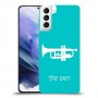 חצוצרה כיסוי מגן קשיח בעיצוב אישי עם השם שלך ל Samsung Galaxy S21+ 5G יחידה אחת סקרין מובייל