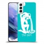 דלי כיסוי מגן קשיח בעיצוב אישי עם השם שלך ל Samsung Galaxy S21+ 5G יחידה אחת סקרין מובייל