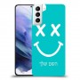 סמיילי כיסוי מגן קשיח בעיצוב אישי עם השם שלך ל Samsung Galaxy S21+ 5G יחידה אחת סקרין מובייל