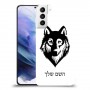 זאב כיסוי מגן קשיח בעיצוב אישי עם השם שלך ל Samsung Galaxy S21+ 5G יחידה אחת סקרין מובייל