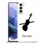 כינור כיסוי מגן קשיח בעיצוב אישי עם השם שלך ל Samsung Galaxy S21+ 5G יחידה אחת סקרין מובייל