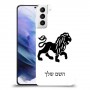 אריה כיסוי מגן קשיח בעיצוב אישי עם השם שלך ל Samsung Galaxy S21+ 5G יחידה אחת סקרין מובייל