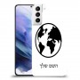 עולם כיסוי מגן קשיח בעיצוב אישי עם השם שלך ל Samsung Galaxy S21+ 5G יחידה אחת סקרין מובייל