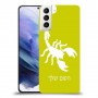 עקרב כיסוי מגן קשיח בעיצוב אישי עם השם שלך ל Samsung Galaxy S21+ 5G יחידה אחת סקרין מובייל
