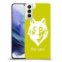 זאב כיסוי מגן קשיח בעיצוב אישי עם השם שלך ל Samsung Galaxy S21+ 5G יחידה אחת סקרין מובייל