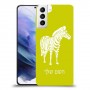 זברה כיסוי מגן קשיח בעיצוב אישי עם השם שלך ל Samsung Galaxy S21+ 5G יחידה אחת סקרין מובייל