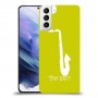 סקספון כיסוי מגן קשיח בעיצוב אישי עם השם שלך ל Samsung Galaxy S21+ 5G יחידה אחת סקרין מובייל