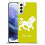 אריה כיסוי מגן קשיח בעיצוב אישי עם השם שלך ל Samsung Galaxy S21+ 5G יחידה אחת סקרין מובייל