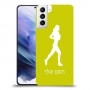 ג'וגלין - אישה כיסוי מגן קשיח בעיצוב אישי עם השם שלך ל Samsung Galaxy S21+ 5G יחידה אחת סקרין מובייל
